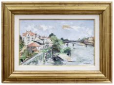 Vives Fierro, Antoni: Houses on the Danube in Regensburg