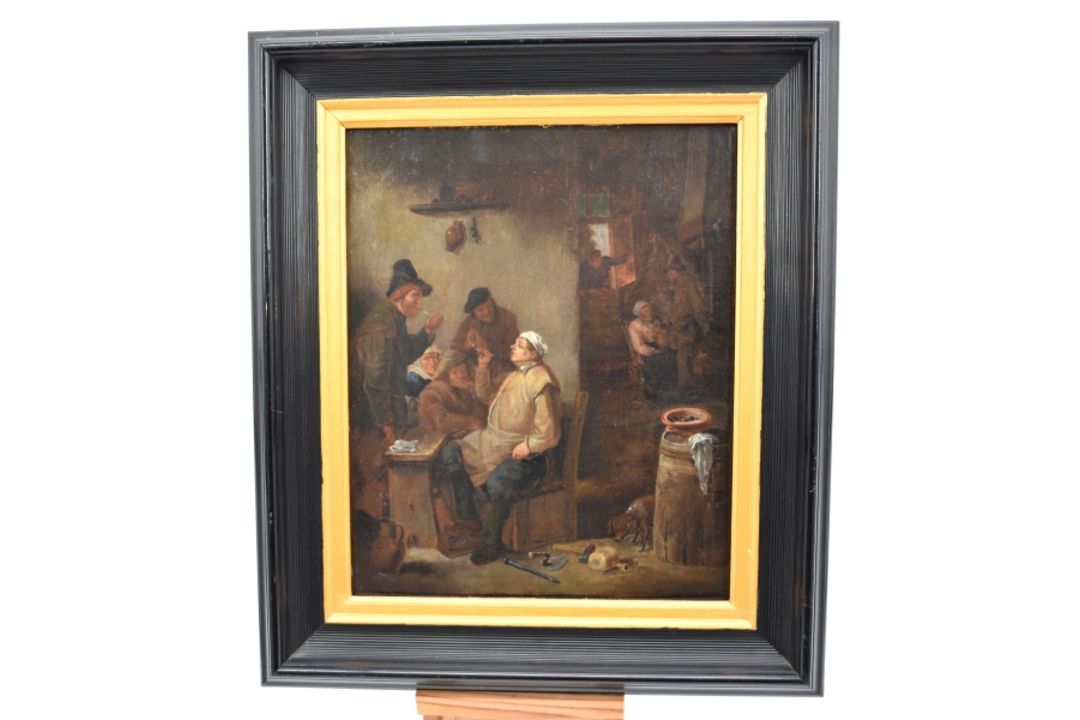Teniers, David d.J. - Kopie nach: Ein Maurer raucht seine Pfeife in der Taverne - Bild 3 aus 4