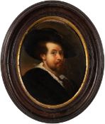 Rubens, Peter Paul - Copy after: Oval Self-Portrait with Hat