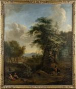 Diest, Adriaen van - Attribution, Idyllic landscape with people