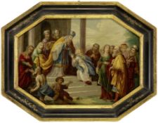 Representation of Mary in the Temple, Flemish master of the 17th century