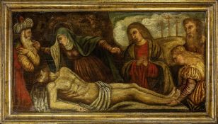 Panel painting with the Lamentation of Christ, Veneto, end of the 16th century
