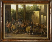 Droochsloot, Joost Cornelisz. - Circle of: Feeding the poor