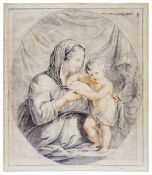 Madonna with the Infant Jesus, Roman school of the 18th century