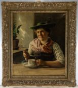 Rau, Emil: Dirndl at a Table