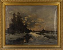 Coosemans, Joseph: Winter Landscape with Farmhouse
