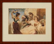 Riedel, August, Happy couple drinking wine