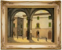 Borbottoni, Fabio: Street scene in Florence