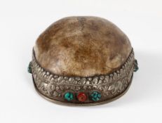Ritual skull cup (kapala), Tibet, 19th century