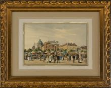 Neubauer, Max (Attribution): The Old Naschmarkt in Vienna