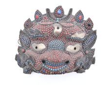 Large mask of Mahakala, Tibet, 20th century