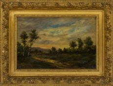 Daubigny, Charles-François (Attribution): Landscape with Farmstead
