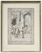 Sheet from a liturgical manuscript, 1st half of the 17th cent.