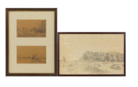 Röth, Philipp: Three landscape drawings