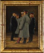 Count Zeppelin in conversation with the King of Württemberg, German school, late 20th century