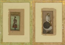 Two Indo-Persian miniature paintings, India, 19th century