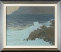 Achenbach, Gabrielle: Sea surf on a rocky coast
