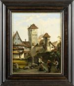 Scene in Nuremberg, Germany, around 1800