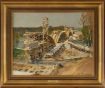Mercker, Erich: 'Danube bridge near Leipheim motorway'