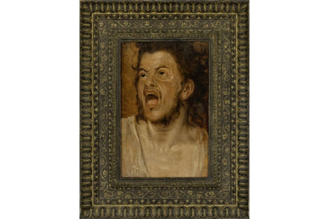 Kopfstudie eines schreienden Mannes, Bologneser Meister, Kreis des Annibale Carracci - Bild 1 aus 29