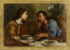 Ferrari, Giovanni Andrea De (Attrib.): Tobias and Sarah at the Wedding Feast, Observed by Raguel