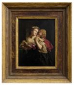 Halle, Samuel Baruch Ludwig (attribution): Reading mother with child