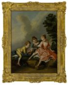 Vanloo, Charles André, known as Carle - Follower, Children catching birds