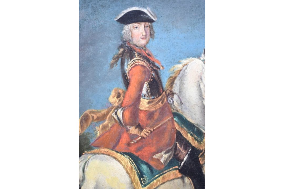 Reiterbildnis des Prinzen Eugen von Savoyen in Prunkrüstung, Frankreich, 18. Jh. - Bild 4 aus 29