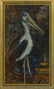 Stork on a roof, Germany, 20th century