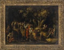 The Sermon of John the Baptist, Flemish School, 17th century
