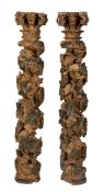 Barockes Säulenpaar, M. 18. Jh.