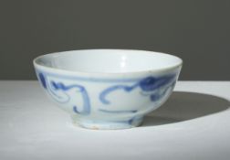 Blue and white bowl with bat decoration, China, Ming Dynasty, 16th century.