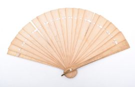 Briséfächer mit Widmungen, wohl 2. H. 19. Jh.