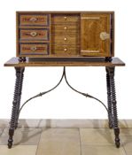 Kabinettschrank, sog. Vargueño, Spanien, 17. Jh.