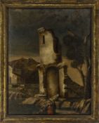 Travi, Antonio (Attrib.): Ruined Landscape with the Finding of the Infant Moses