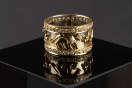 Panther-Bandring, im Stil von Cartier