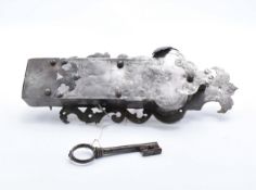 Großes Türschloss mit Schlüssel, 17./18. Jh.