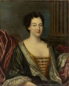 Troy, François de - Circle of: Portrait of a Noble Lady with Cat