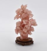 Rose quartz ornament, China, 20th century