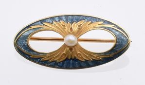 Kleine Jugendstil-Brosche, um 1900