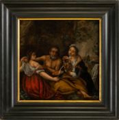 Lot and his daughters, Flemish school of the 17th century