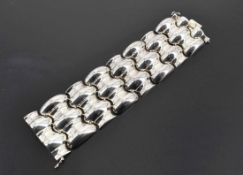 Breites Silberarmband, 2. H. 20. Jh.