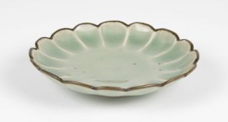 Small, flower-shaped celadon bowl, China, Song dynasty, 12th-13th century
