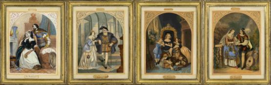 Four Berlin frames, 19th century