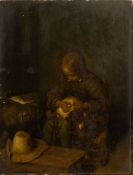 Ter Borch, Gérard - Copy after: A Boy Chasing His Dog