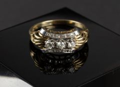 Diamant-Goldring, 20. Jh.