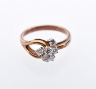 Diamant-Goldring, 20. Jh.