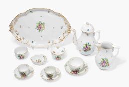 Herend, Kaffeeserviceteile "Vieux Bouquet de Saxe"
