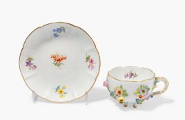Meissen, Tasse mit Untertasse