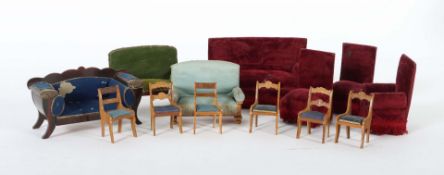 Konvolut Stubenmöbel um 1900-1930,